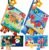 hahaland Baby Books 0-6 Months – 2 PCS Sensory Montessori Toys for Babies 0-6 Months with Crinkle Squeaky Sounds, Mirrors, Teethers – Soft Cloth Tummy Time Book Newborn Infant Toys