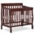 Dream On Me Aden 4-in-1 Convertible Mini Baby Crib, GREENGUARD Gold & BSA Certified, Sustainable Pinewood, Non-Toxic Finish, 3 Mattress Heights, Converts to Mini Day & Twin-Size Bed – Espresso