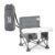 Bright Starts Pop ‘N Sit Portable Booster Seat, 3-in-1 Floor Seat, Travel High Chair & Toddler Booster with Feeding Tray, Indoor/Outdoor, Grey, 6 Months–3 Years