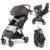 Ingenuity Ingenuity 3Dquickclose CS+ Compact Fold Stroller – Lightweight Stroller with Oversized Canopy, Extra-Large Storage and Compact Fold, Gray