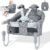 Orzbow Hook On High Chair, Portable Table Highchair Seat for Babies & Toddlers 6-36 Months, Collapsible Clip On Counter High Chair with Carry Bag for Travel, Home and Restaurant, Easy Clean, Gray