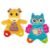 teytoy 2 Pcs Crinkle Toys for Baby with Teether, Baby Teething Sensory Toys Newborn Bib Saliva Soother Towel, Soft Snuggle Sleeping Security Blanket for Unisex Babies 0-36 Months Gifts(Owl and Deer)