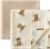 Little Jump 2-Pack Cotton Muslin Swaddle Blankets for Baby Boys Girls Unisex – Large 47″ x 47″ Boho Teddy Bear Baby Blanket Nursery Swaddling Blankets- inches Receiving Blanket Neutral (Teddy Bear)