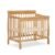 Dream On Me Aden 4-in-1 Convertible Mini Baby Crib, GREENGUARD Gold & BSA Certified, Sustainable Pinewood, Non-Toxic Finish, 3 Mattress Heights, Converts to Mini Day & Twin-Size Bed – Natural