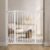 ELEVON Baby Gate for Stairs Doorways, Safety Pet Gate with Auto-Close/Hold-Open Features, Fits Openings 29.1” to 43.3”, 30” Tall, Easy Pressure Mounted Walk Through Baby Dog Gate, White