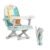 Dream On Me Munch N Go Booster Seat for Babies 6–36 Months, 3-in-1 Feeding, Floor & Table Seat, Adjustable 4 Heights, Lightweight Portable Design, 3-Point Safety Harness, Easy to Fold & Carry- Mint