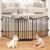 29.4-78″ Extra Wide Baby Gate, Long Dog Gates Indoor for Doorways Stairs, Essential Large Safety Gate for Child Toddler with Anti-Trip Pedal, Adjustable Pet Gate, 28″ Tall 3 Metal Panels Black