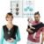 Breeze Baby K’tan Baby Carrier Breathable 100% Cotton Mesh | Hands Free Wrap for Infants | No Rings Or Buckles | Black | Small