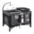 Pamo Babe Magic Fold Pack and Play with Bassinet 1 Step Set Foldable Playards Baby Playard with Changing Table Portable Playpen with Zip Door