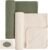 Konssy Ribbed Knit Baby Blankets 2 Pack, Stretchy Lightweight Swaddle Blanket for Boys & Girls, Soft Cozy Receiving Wrap for Newborns, Infants, & Toddlers, 33×42 Inch