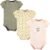 Hudson Baby Baby Girls’ 3pc Cotton Bodysuits