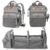 Astro alan Baby Diaper Bag with Changing Station, Waterproof Diaper Bag Backpack for Moms Dads with USB Charging Port, Baby Shower Gifts, Large Capacity diaper backpack, Grey