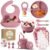 O’doe Baby Weaning Set – 15 Pcs Silicone Baby Feeding Set with Suction Plate, Bowl, Bib, Sippy Cup, Fruit Feeder & Freezer Tray – Baby Plates and Bowls Set for 3M+ | BPA-Free Baby Dishes & Utensils