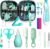 Baby Grooming Kit for Boys Girls Safety Newborn Nursery Essentials Grooming Set Gift for First-time Parents, Green 25 in 1