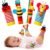 Baby Rattles Toys for 0-6 Months – Infant Toys 0-3 Month Old Baby Boy Girl Gifts Set with Teething and Wrist Socks Rattle Infant Newborn Sensory Toy Easter Basket Stuffers