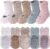 TRUEHAN 5 Pairs Toddler Non Slip Socks with Grips Baby Socks for Kids Girls Boys