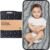 KeaBabies Portable Diaper Changing Pad, Easy Wipe Clean – Foldable Waterproof Baby Changing Mat for Diaper Bag, Compact, Lightweight, 25×13 Newborn, Infant, Baby Changer Travel Essential (Black Geo)