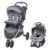 Baby Trend Sky View Plus Baby Stroller with EZ Flex-Loc Infant Car Seat, Adjustable Canopy, Storage Basket & Cup Holders, Bluebell – Lightweight & Foldable Travel System for Toddlers & Infants