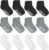 Debra Weitzner Toddler Socks With Grips – 12 Pairs Crew Cotton Grip Socks for Baby Boys Girls Infant’s and Kids 6-M – 7 years