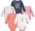 Hudson Baby baby-girls Cotton Long-sleeve Bodysuits 5-pack