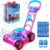 SLOOSH Bubble Lawn Mower Toddler Toys – Spill-Proof Bubble Machine Pretend Gardening Toy for Age 1 2 3 1-3 Year Old Toddler Indoor Outdoor Use, Baby Girl Push Toys Easter Birthday Gift (Pink)