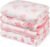 GLLQUEN BABY Muslin Swaddle Blankets 4-Pack Breathable Receiving Blankets (35″ x 40″) Soft Baby Blankets for Girls and Boys Newborn Essentials Muslin Burp Cloths Swaddle Wrap Baby Gift (Flower)