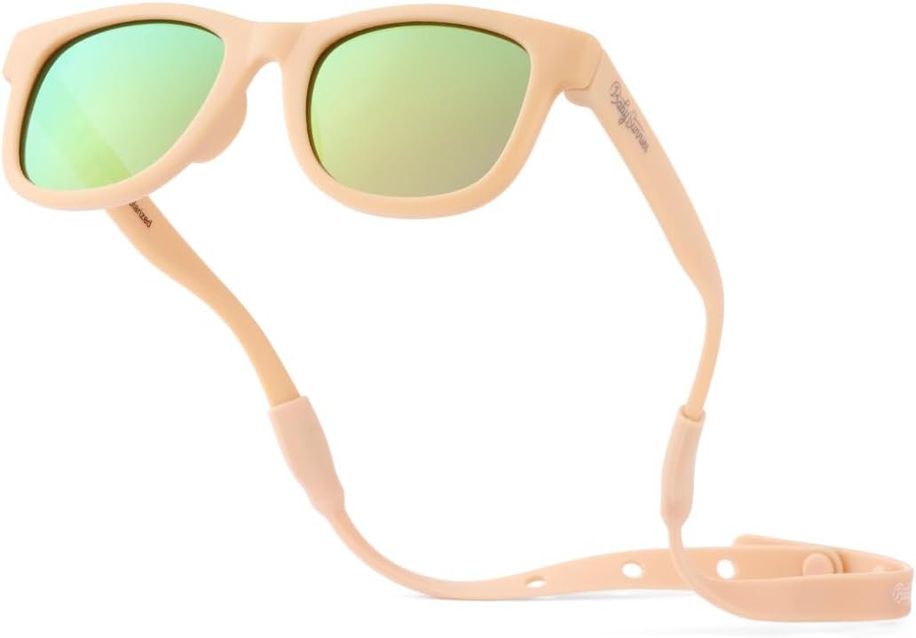 Polarized Baby Sunglasses With Strap – Unbreakable Flexible Infant Sunglasses For Toddlers Newborns 0-24 Months