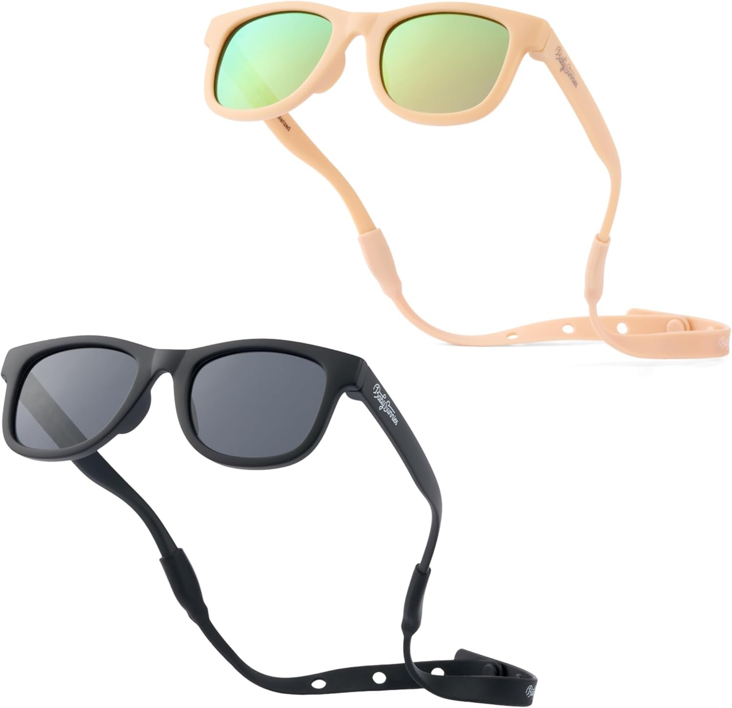 Polarized Baby Sunglasses With Strap – Unbreakable Flexible Infant Sunglasses For Toddlers Newborns 0-24 Months
