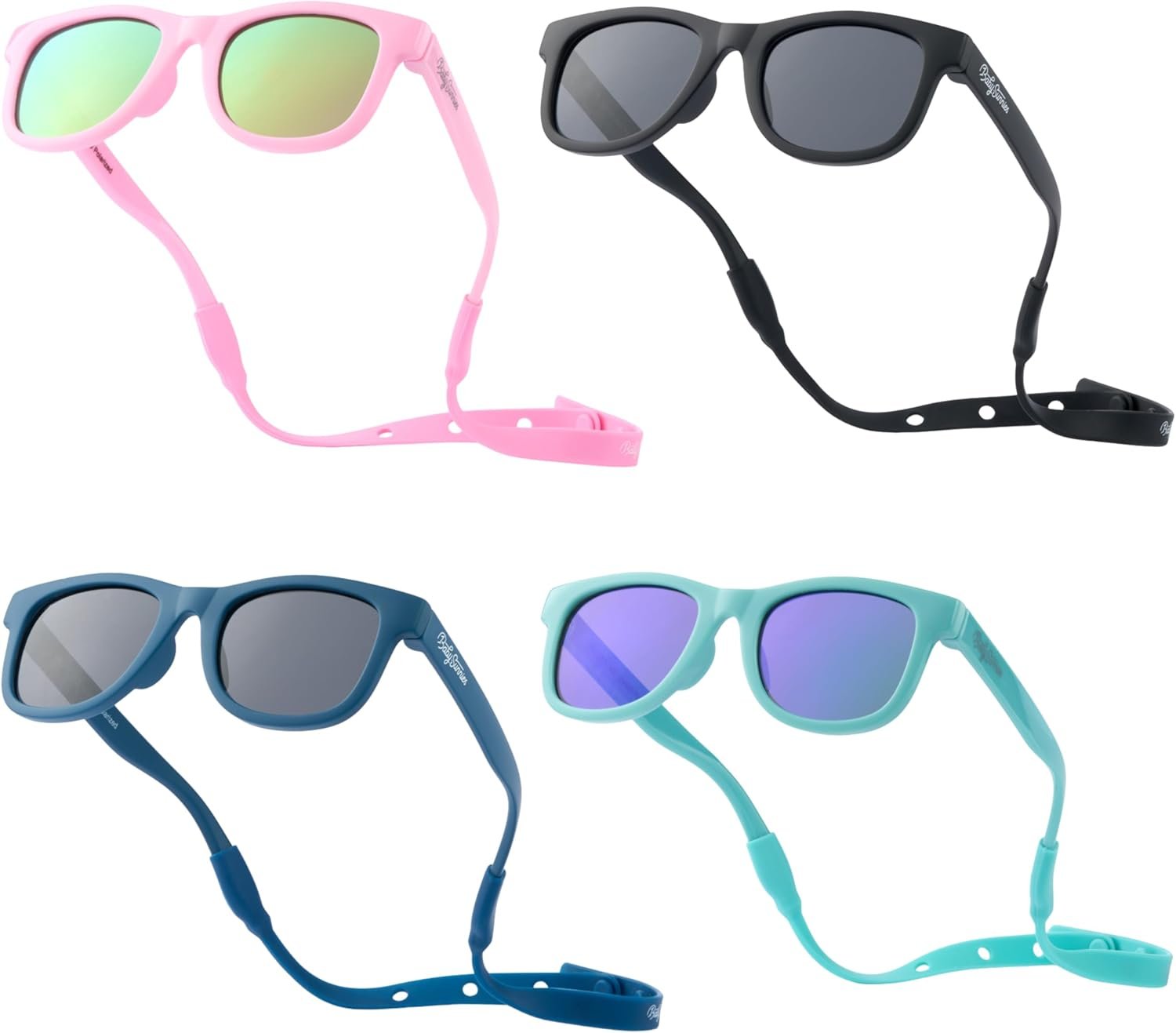 Polarized Baby Sunglasses With Strap – Unbreakable Flexible Infant Sunglasses For Toddlers Newborns 0-24 Months
